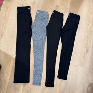 TNA Girls' Leggings Set - Black & Heather Gray